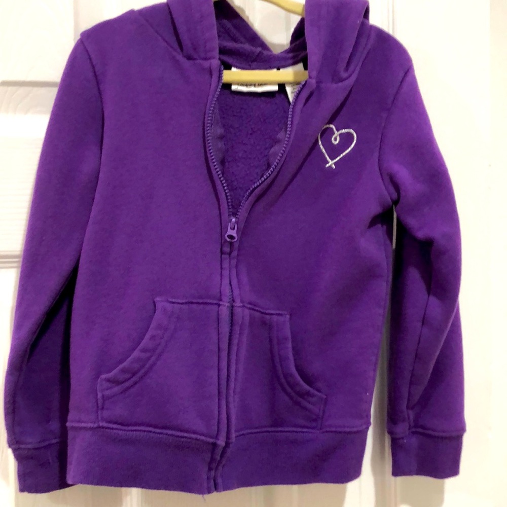 Purple Kids Hooded Sweatshirt